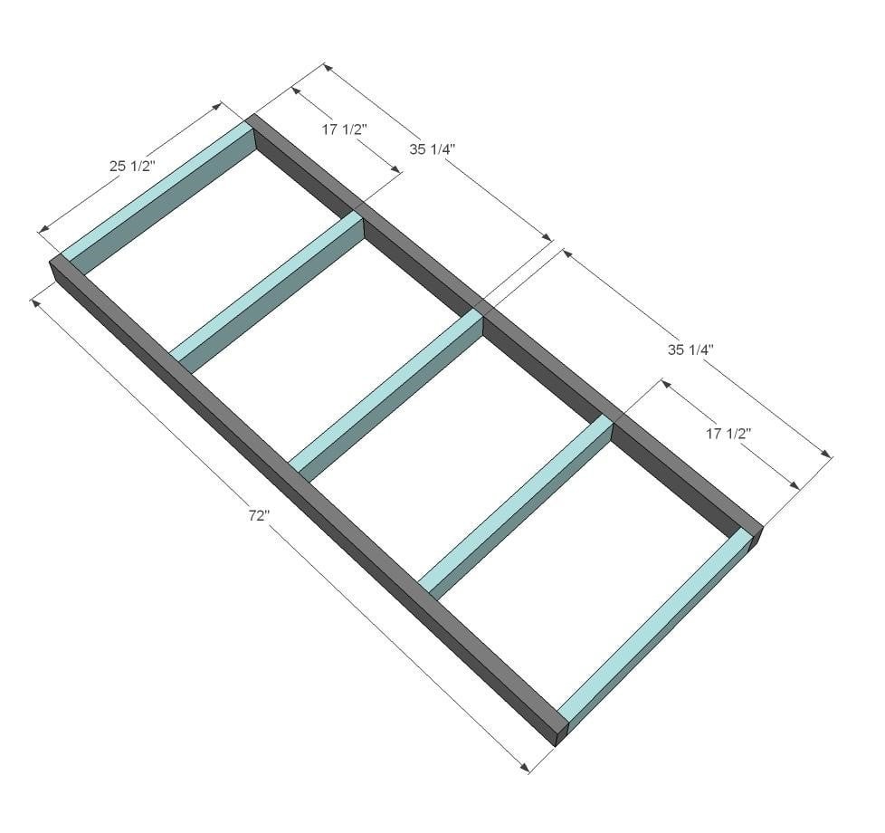 2x4 Outdoor Sofa — step 1