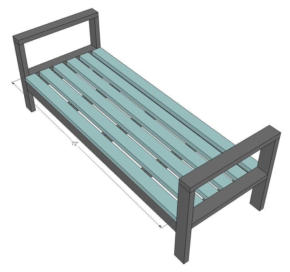 2x4 Outdoor Sofa — step 6