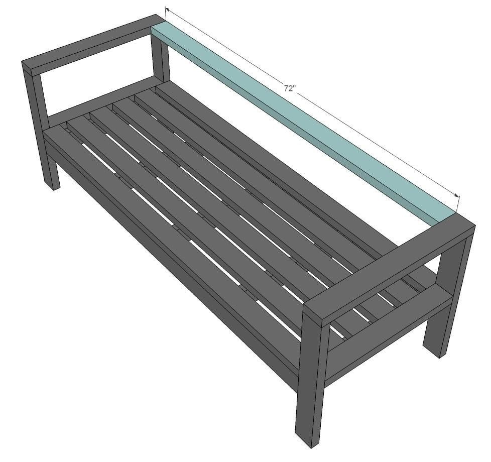 2x4 Outdoor Sofa — step 7