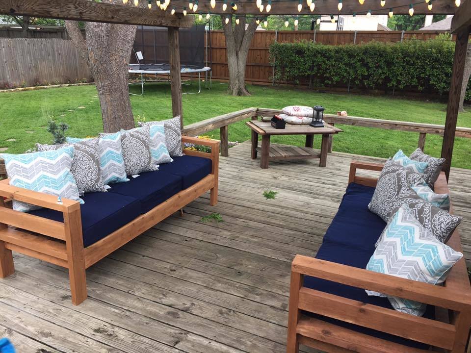 2x4 Outdoor Sofa — step 8