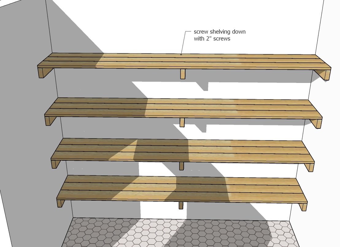 2x4 Storage Shelving — step 3