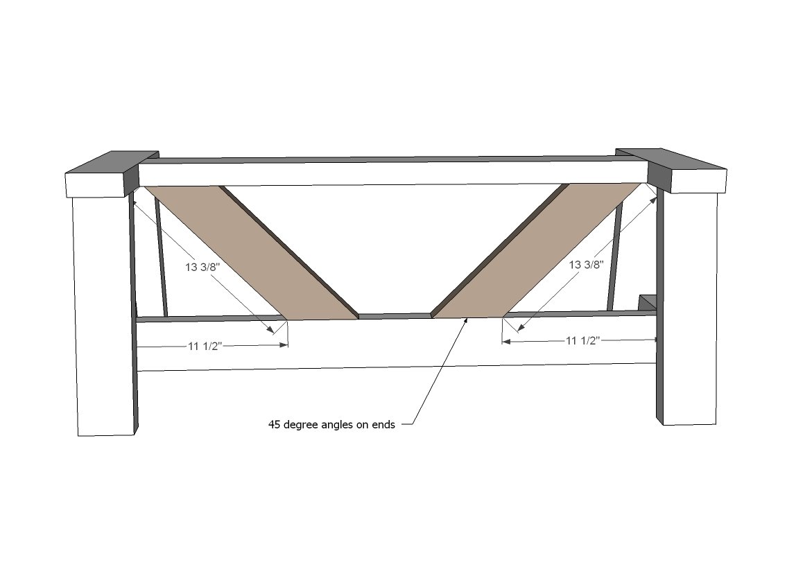 2x4 Truss Style Farm Bench — step 3
