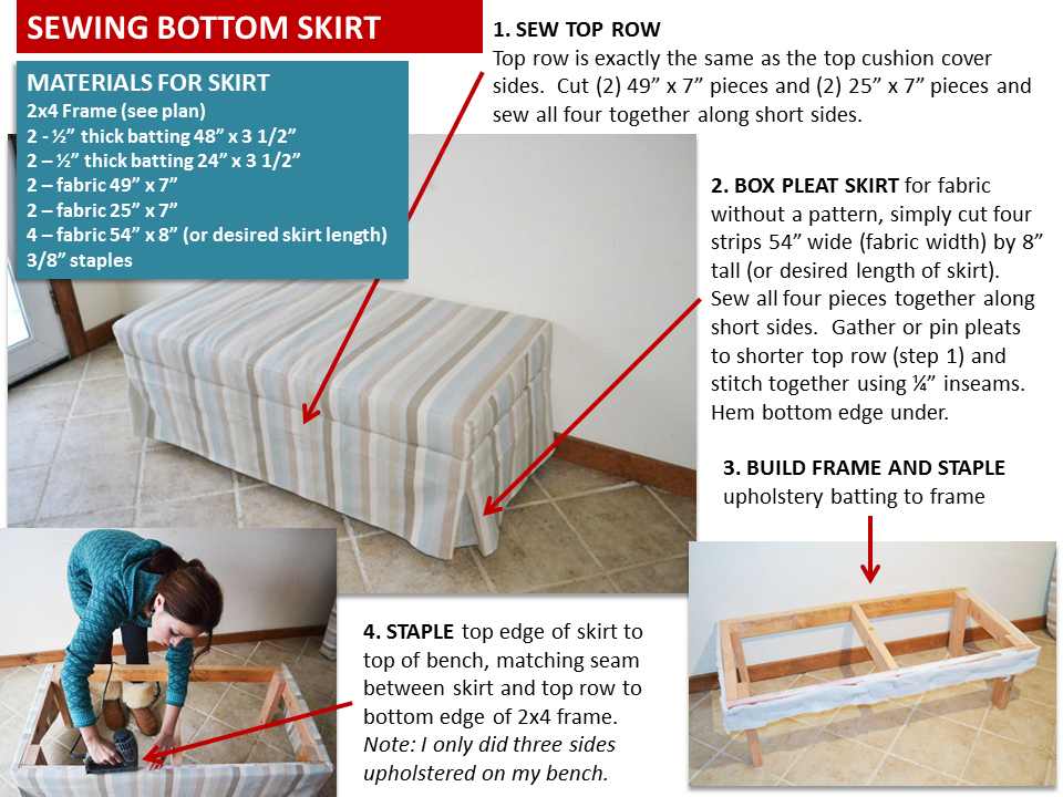 2x4 Upholstered Banquette Seat — step 3