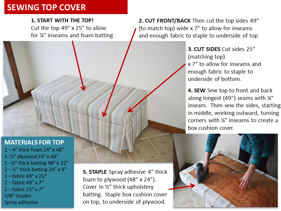 2x4 Upholstered Banquette Seat — step 4