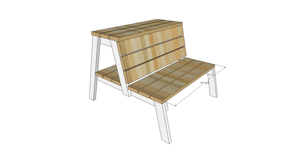 3-in-1 Fire Pit Bench with Table and Storage — step 3
