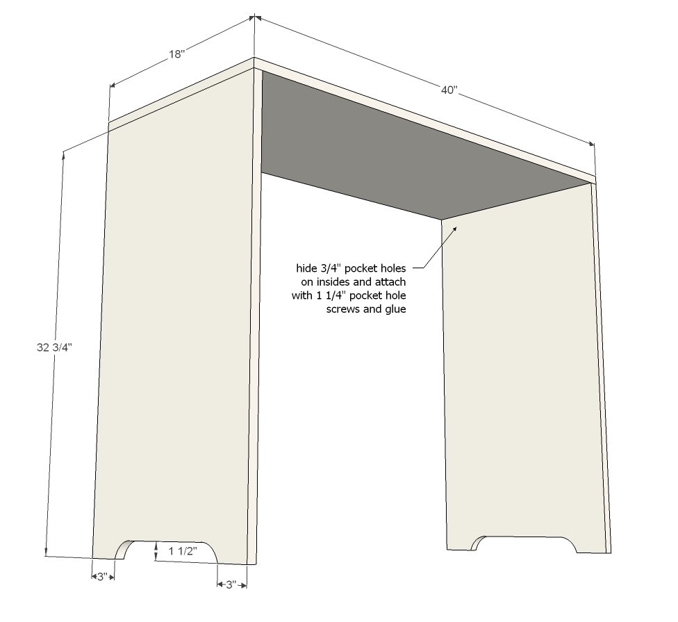 3 Drawer Dresser or Baby Changing Table — step 1