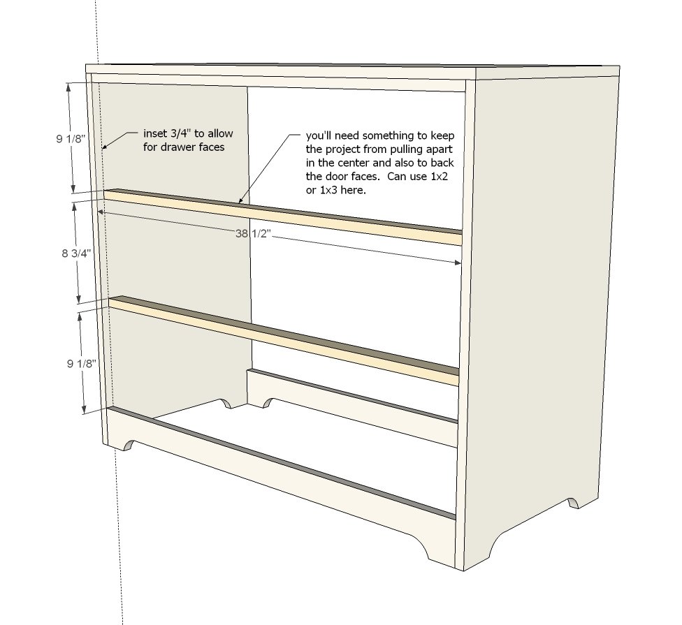 3 Drawer Dresser or Baby Changing Table — step 4