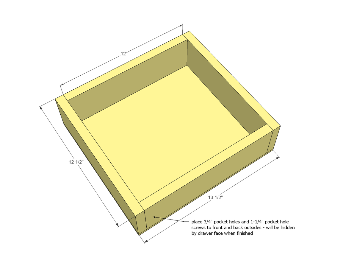 3 Drawer Open Shelf Simple Entryway Console — step 6