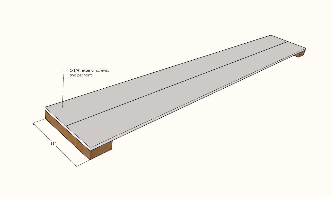 $30 Cedar Fence Picket Sand Box — step 1
