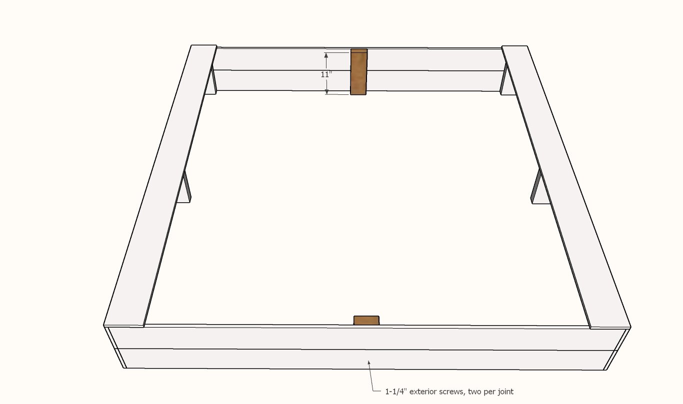 $30 Cedar Fence Picket Sand Box — step 5