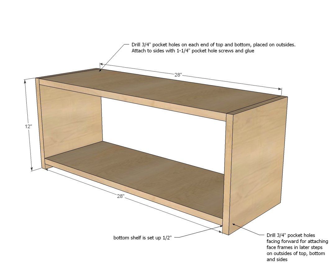 30" x 12" Above Range Wall Cabinet — step 1