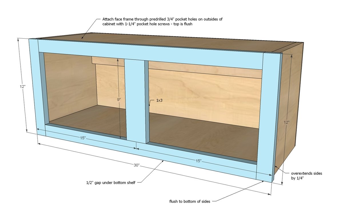 30" x 12" Above Range Wall Cabinet — step 4