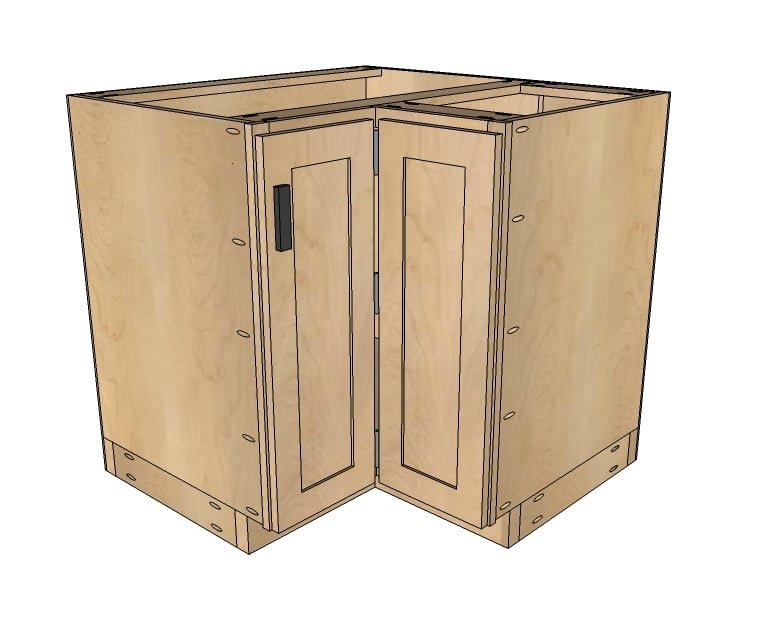 36" Corner Base Easy Reach Kitchen Cabinet
