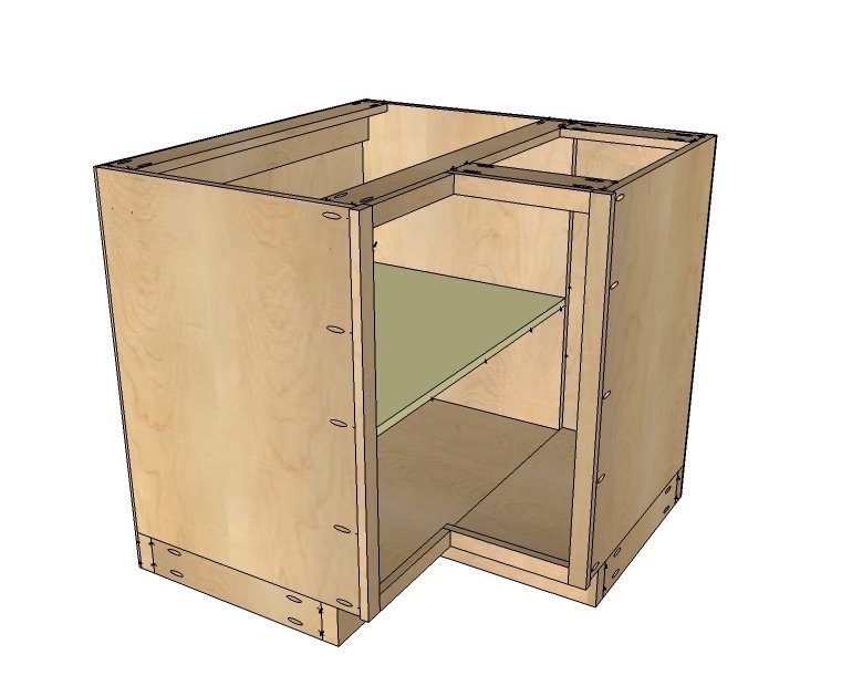 36" Corner Base Easy Reach Kitchen Cabinet — step 9