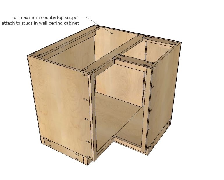 36" Corner Base Easy Reach Kitchen Cabinet — step 10