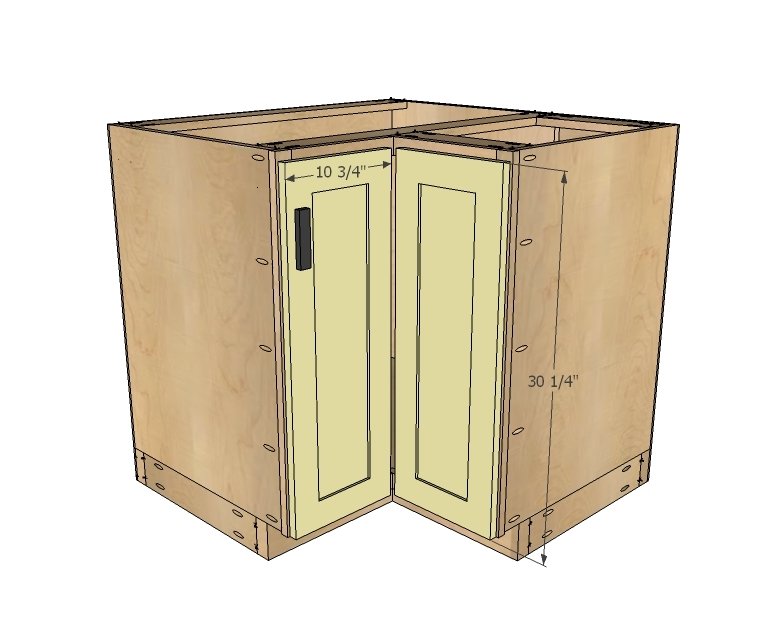 36" Corner Base Easy Reach Kitchen Cabinet — step 11