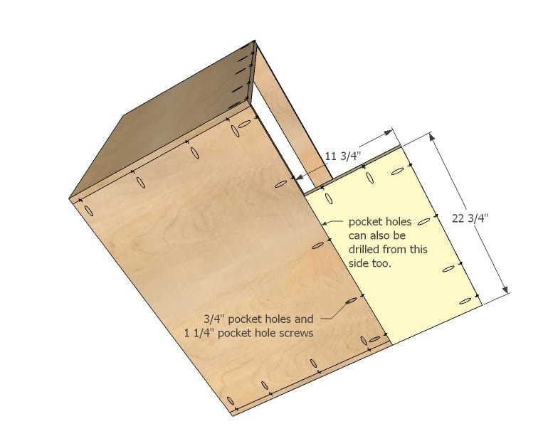 36" Corner Base Easy Reach Kitchen Cabinet — step 3