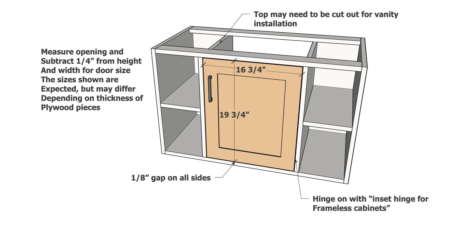 36" Floating Vanity Cabinet — step 7
