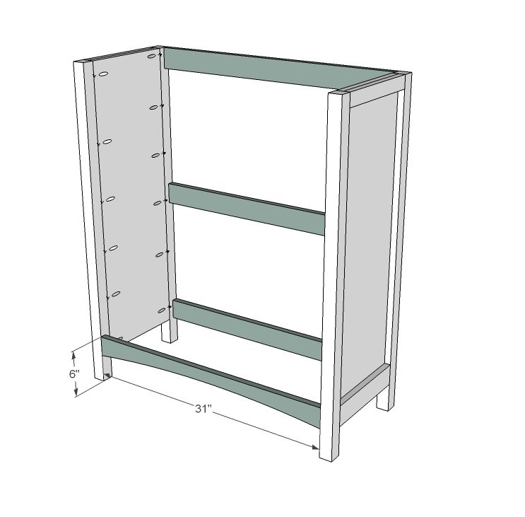 4 Drawer Simple Dresser — step 3
