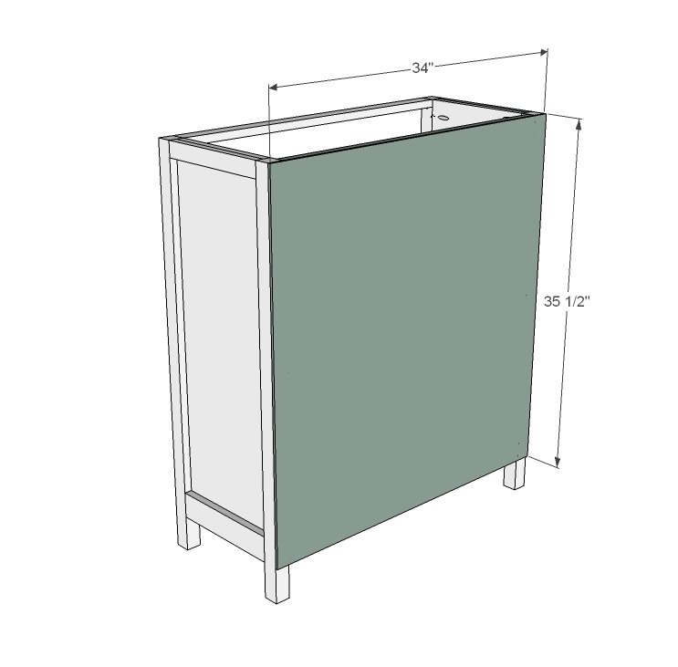 4 Drawer Simple Dresser — step 5