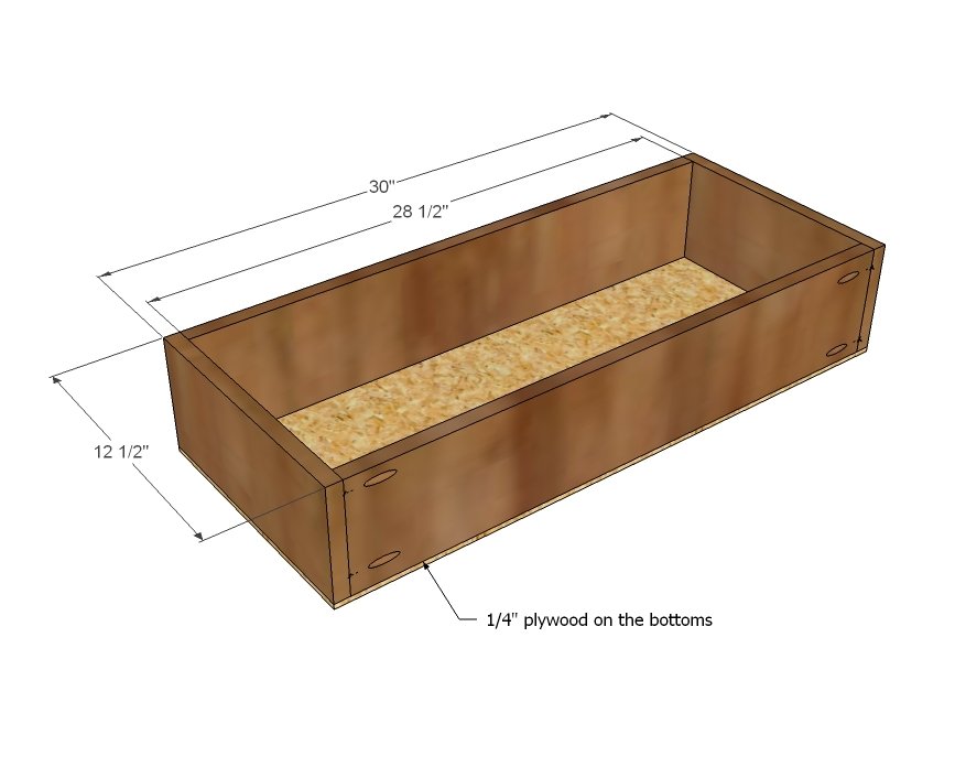 4 Drawer Simple Dresser — step 7