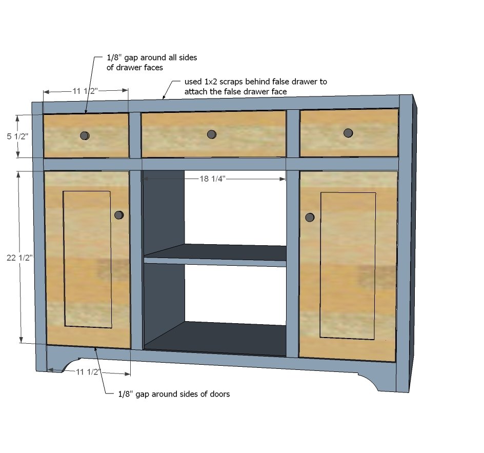 48" Open Shelf Center Bathroom Vanity — step 9