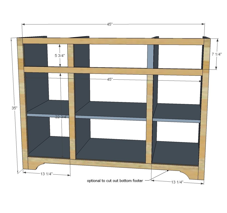 48" Open Shelf Center Bathroom Vanity — step 4