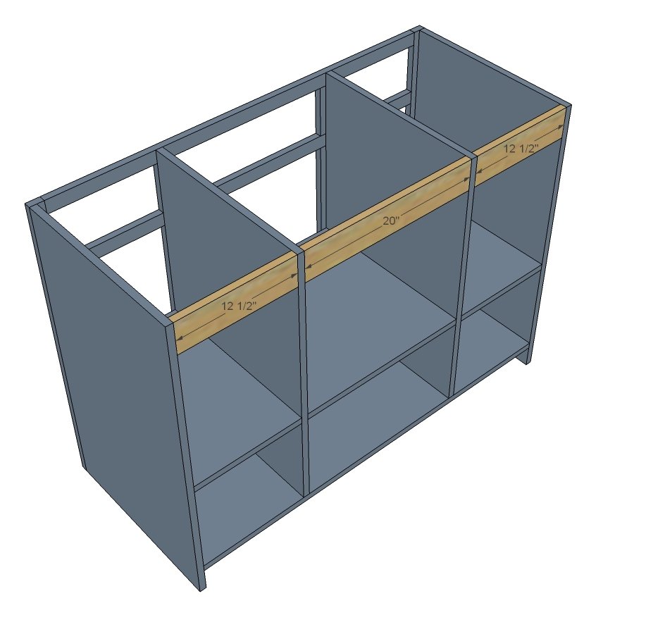 48" Open Shelf Center Bathroom Vanity — step 5