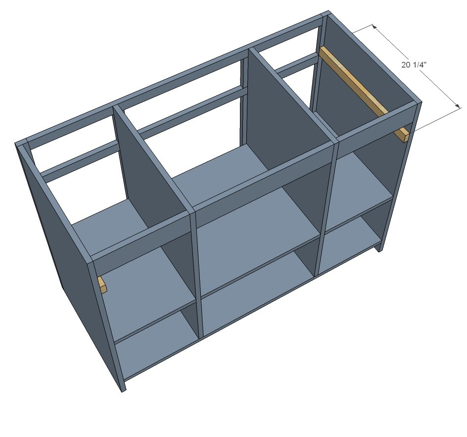 48" Open Shelf Center Bathroom Vanity — step 6