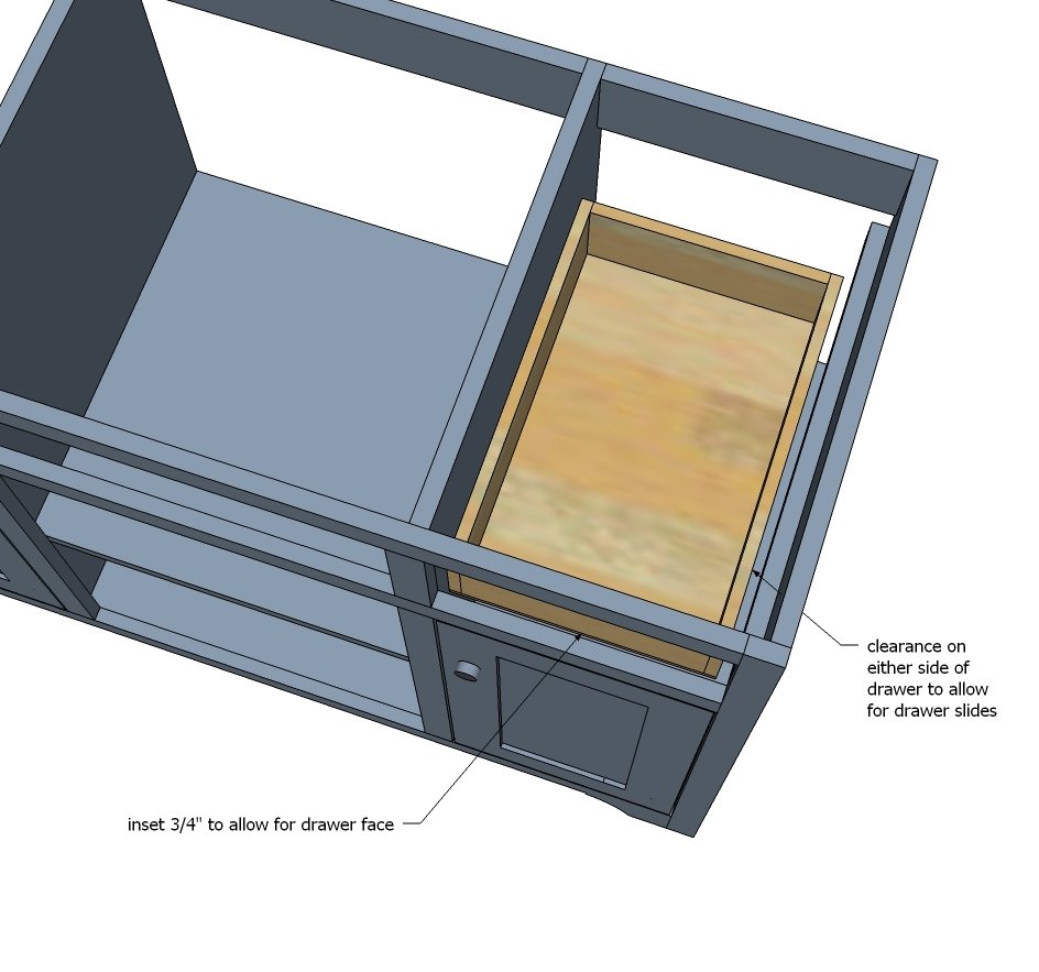 48" Open Shelf Center Bathroom Vanity — step 8