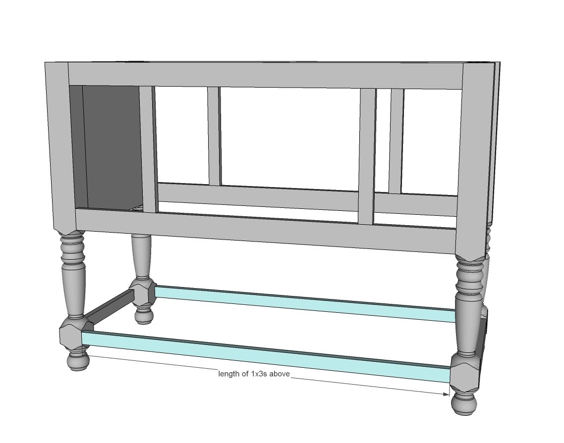 48" Turned Leg Vanity — step 3