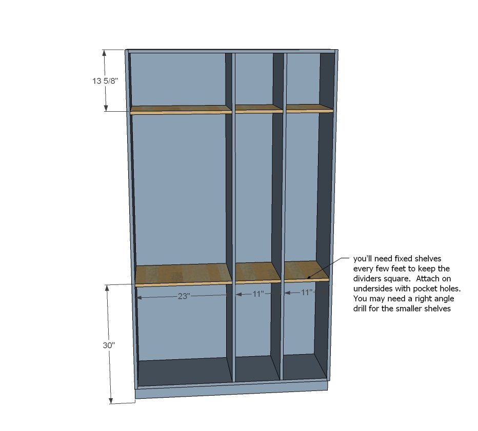 48" Wide Closet Units from HGTV Show — step 5