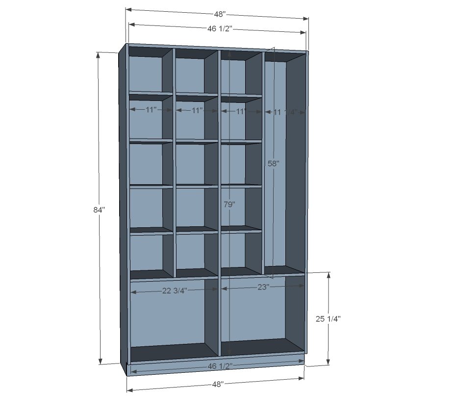 48" Wide Closet Units from HGTV Show — step 8