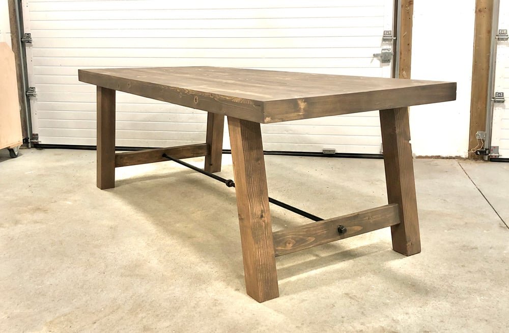 4x4 Leg Industrial Farmhouse Table