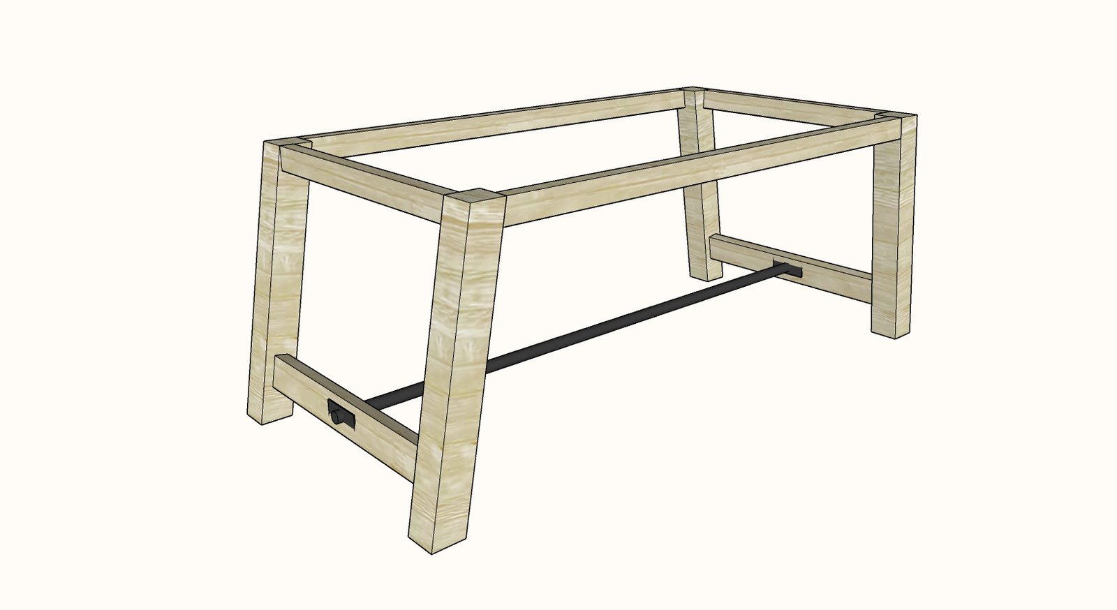 4x4 Leg Industrial Farmhouse Table — step 7