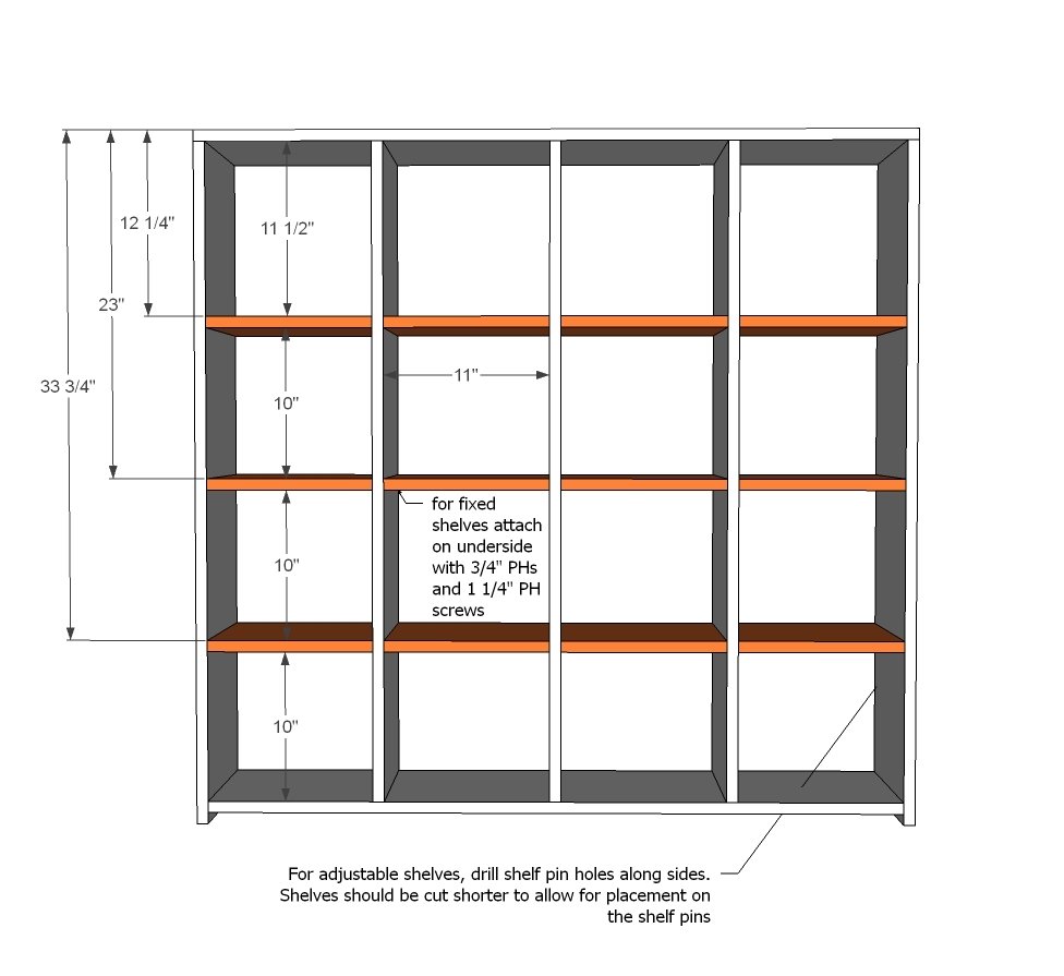 4x4 Rolling Cube Shelf — step 3