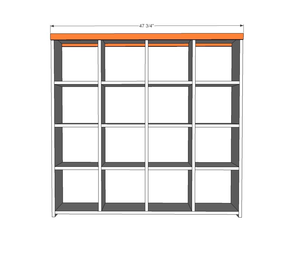 4x4 Rolling Cube Shelf — step 4