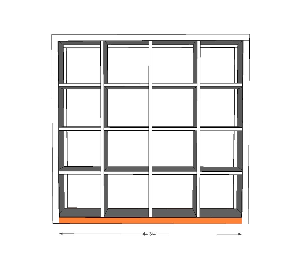 4x4 Rolling Cube Shelf — step 6