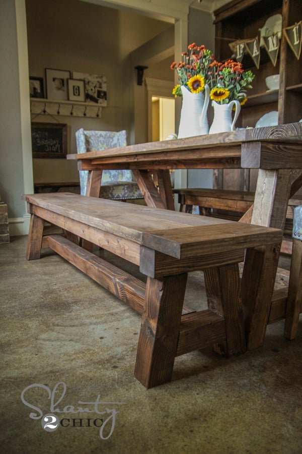 4x4 Truss Beam Bench