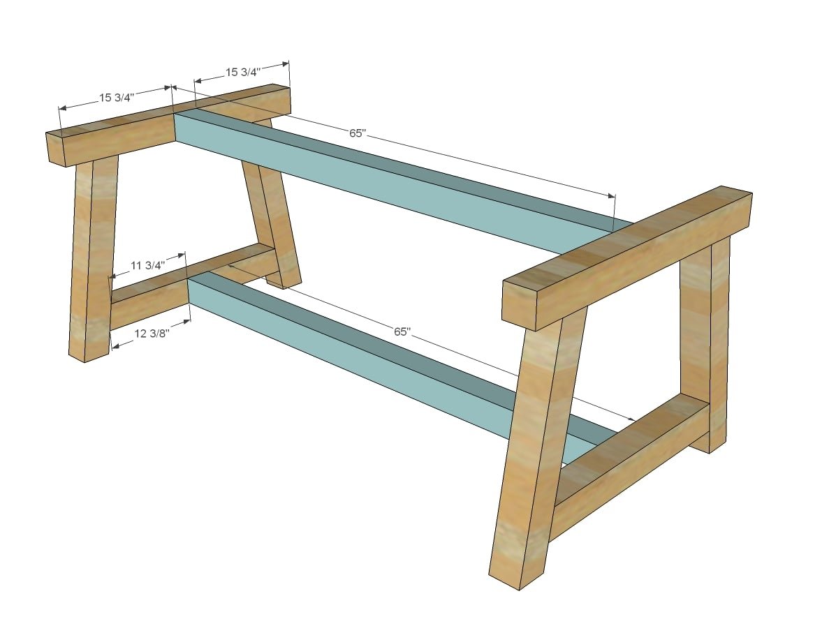 4x4 Truss Beam Table — step 2