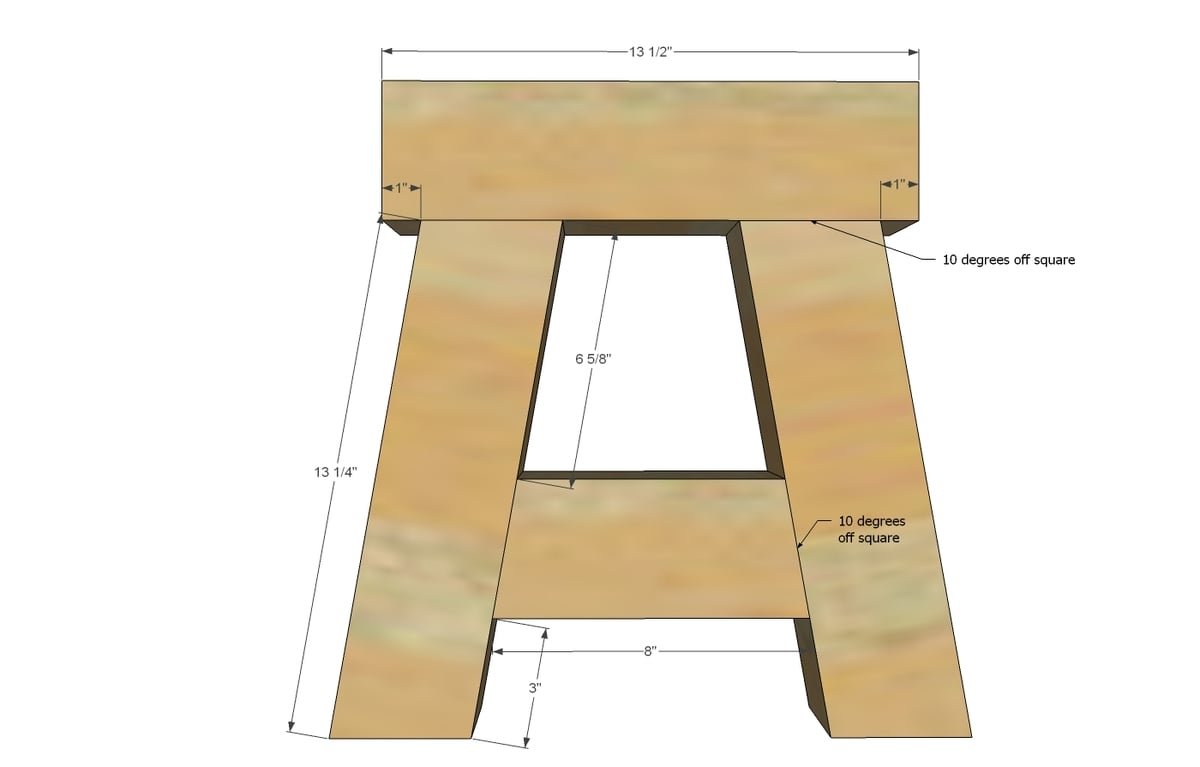 4x4 Truss Benches — step 1
