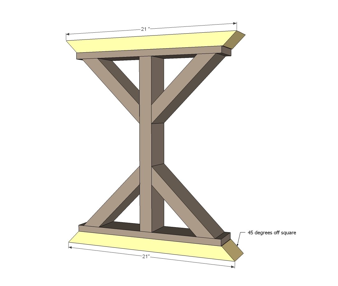 $55 Fancy X Desk — step 3