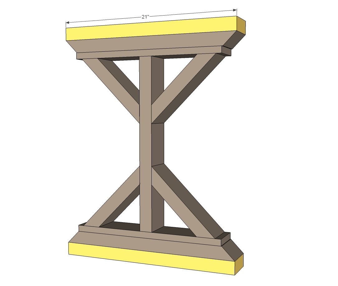 $55 Fancy X Desk — step 4