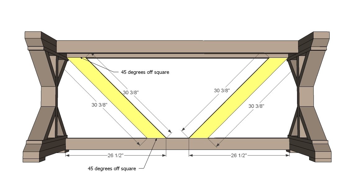 $55 Fancy X Desk — step 7