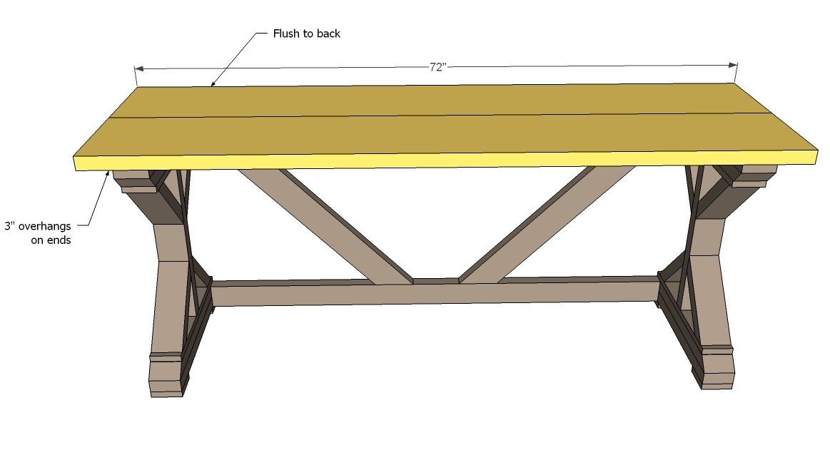 $55 Fancy X Desk — step 8