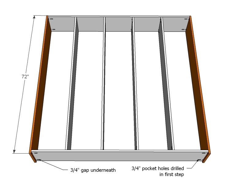 5x5 Storage Cubbies — step 2