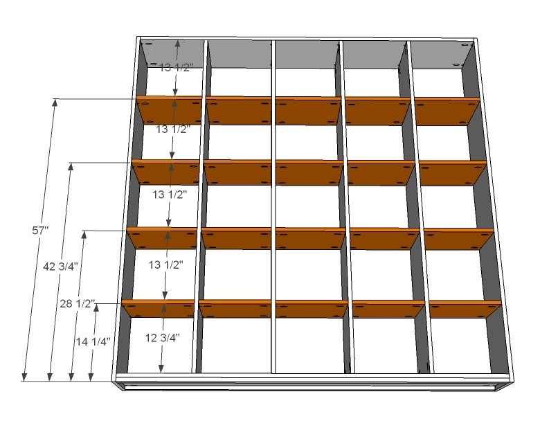5x5 Storage Cubbies — step 4