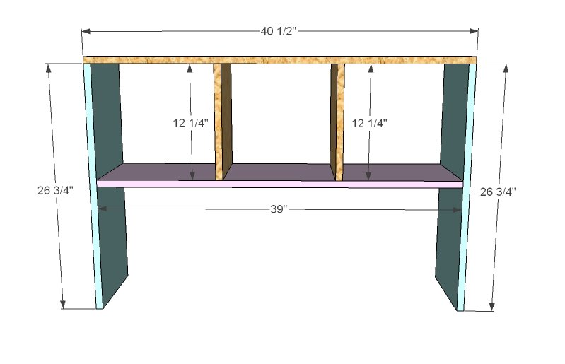 6 Cube Organizer — step 1