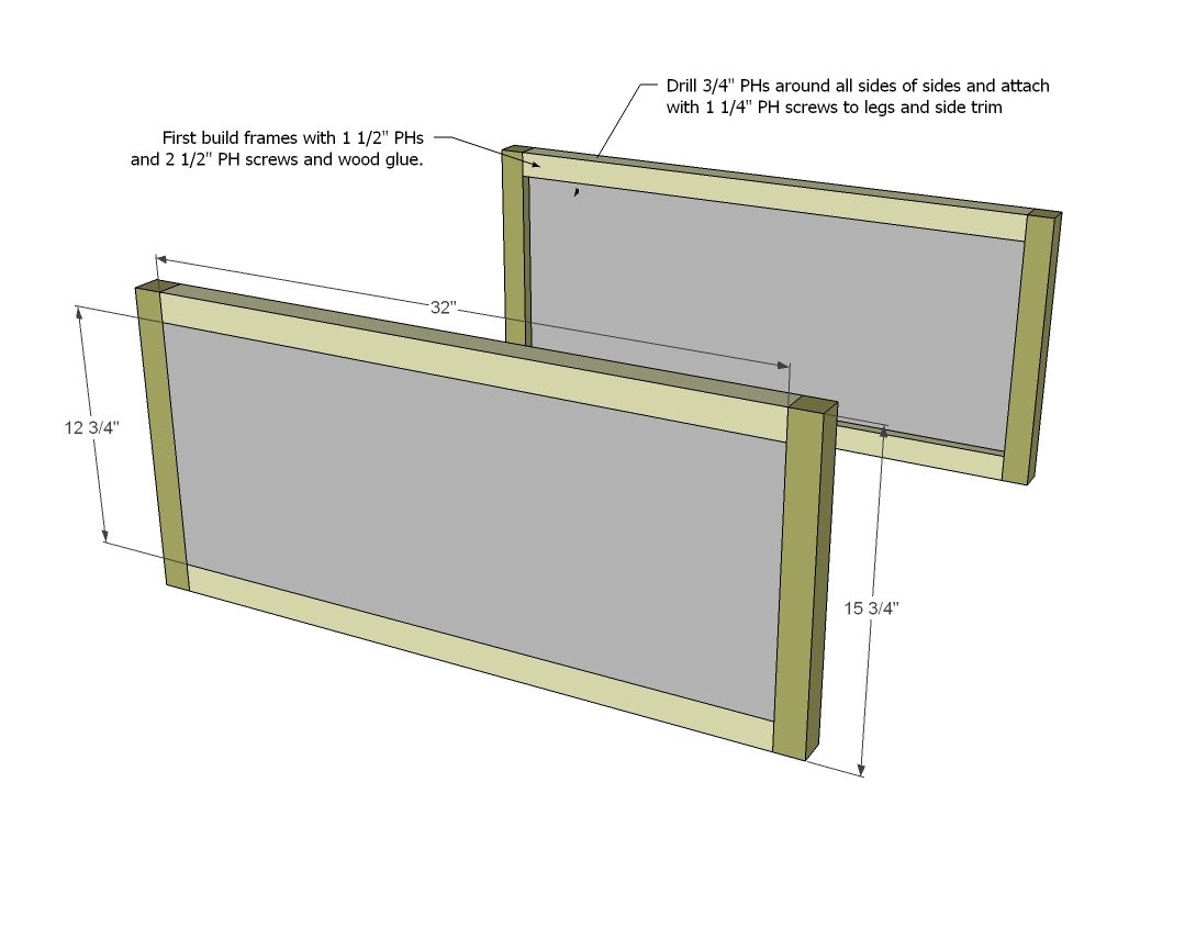 6 Drawer Library Coffee Table — step 1