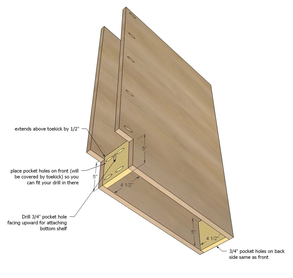 6" Filler Tray Base Cabinet — step 2